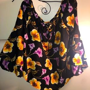 Floral Bohemian Flare Shirt